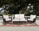 Bayview 6-Piece Wicker Outdoor Dining/Conversational Set